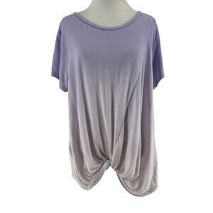 Core 10 Women's Purple Ombre Short Sleeve Top Size 2X